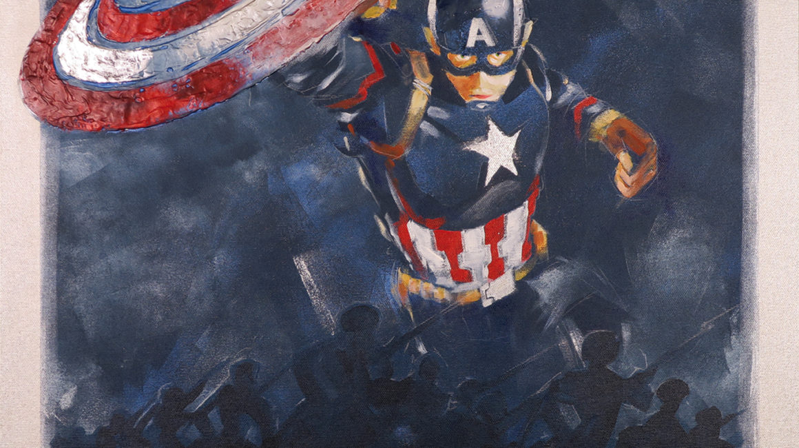 SH_Captain_America_60x60_Acrylic_On_Canvas